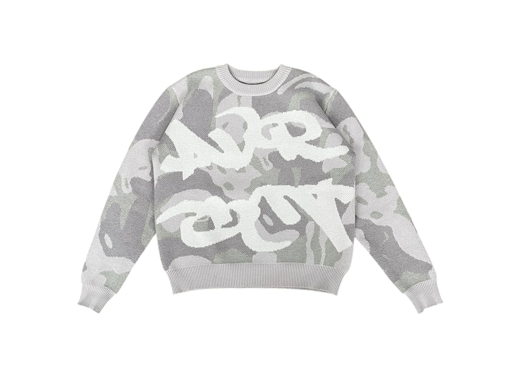 AVR KNIT SWEATER ACID GREY
